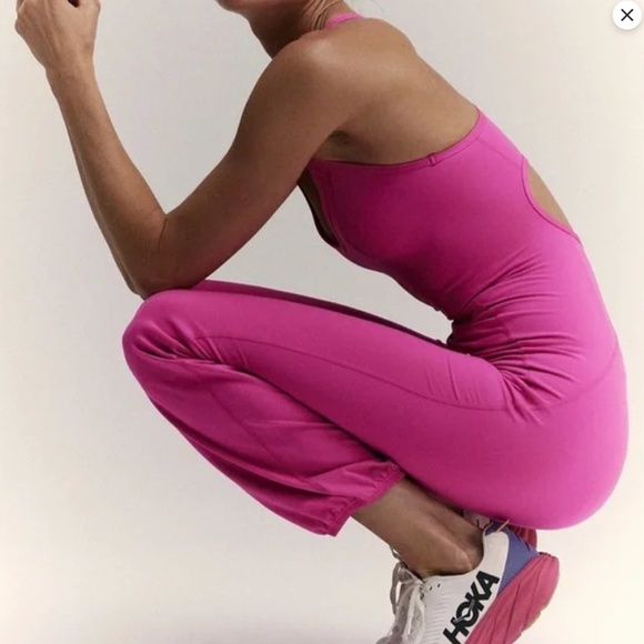 Free People Movement Hot Pink Let’s Bounce Onesie - Picture 4 of 4